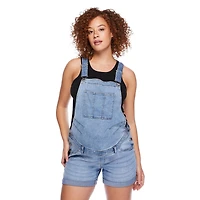Salopette courte en denim Paisley Sky Maternité