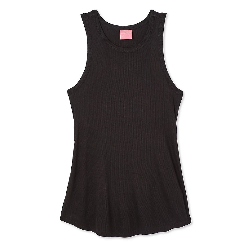 Paisley Sky Maternity Rib Halter Racer Tank