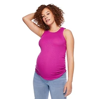 Débardeur côtelé avec encolure bain-de-soleil et dos nageur Paisley Sky Maternité