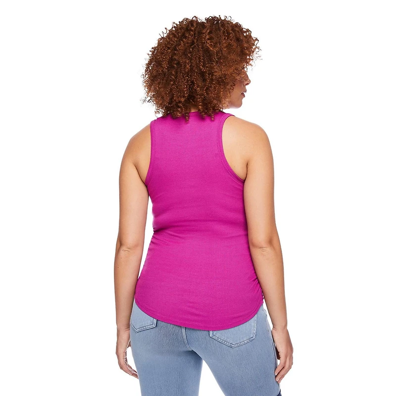 Débardeur côtelé avec encolure bain-de-soleil et dos nageur Paisley Sky Maternité