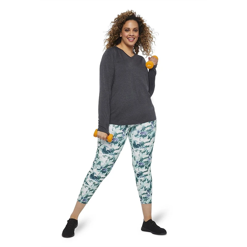Legging avec blocs imprimés Athletic Works Plus pour femmes