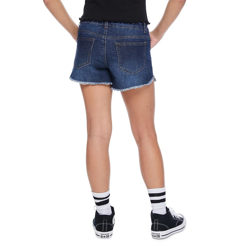 My Sister's Closet Girls' Dolphin Hem Seamed Short