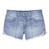 My Sister's Closet Girls' Dolphin Hem Seamed Short