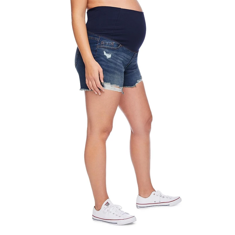 Paisley Sky Maternity OTB Mom Denim Short