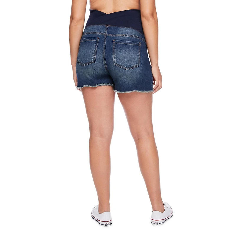 Paisley Sky Maternity OTB Mom Denim Short