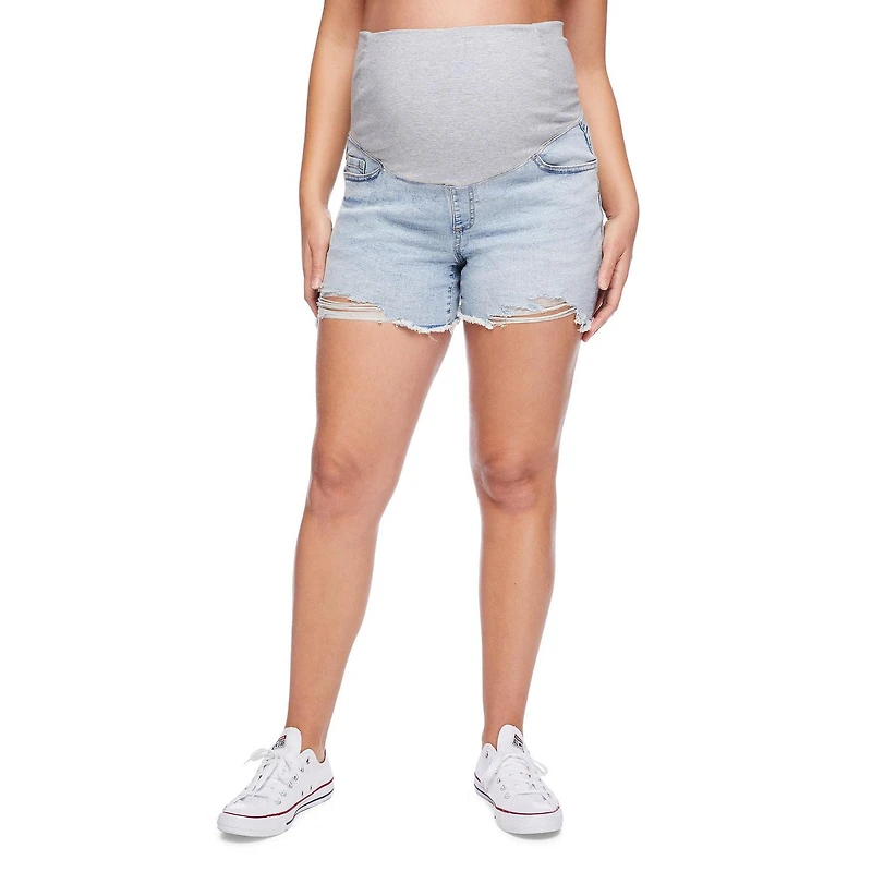 Paisley Sky Maternity OTB Mom Denim Short