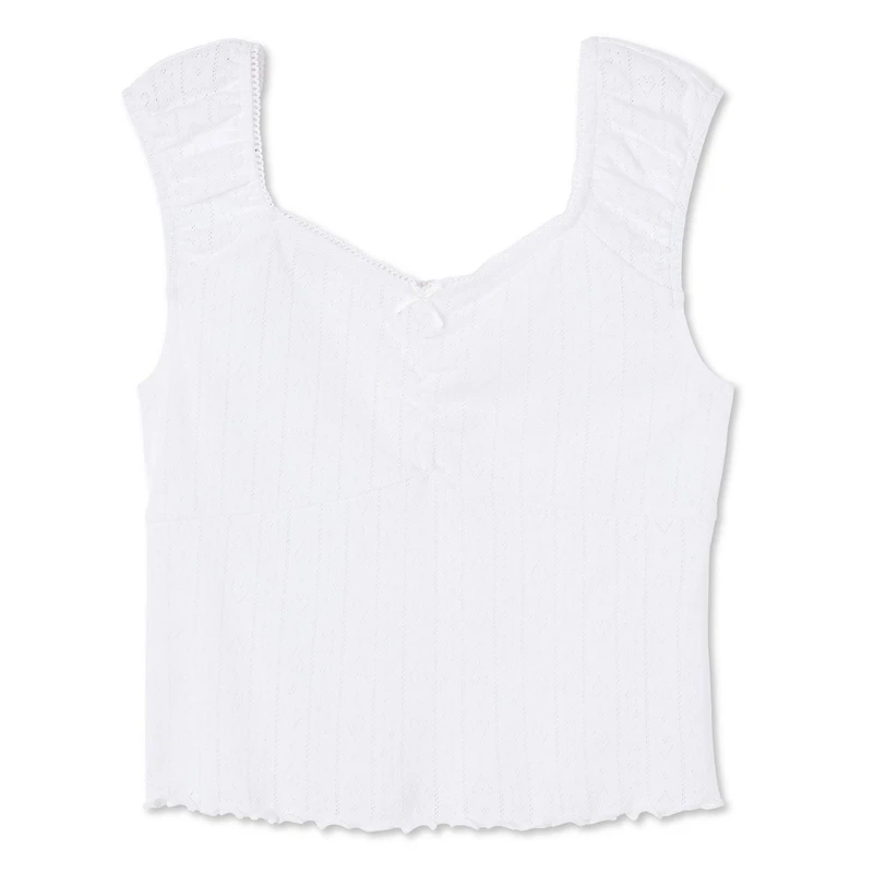 My Sister's Closet Girls' Cap Sleeve Ruched Top