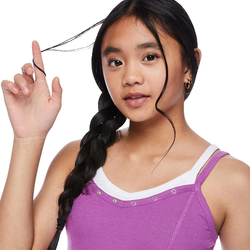 Camisole trompe-l’œil à encolure Henley My Sister’s Closet pour filles Tailles P-TTG