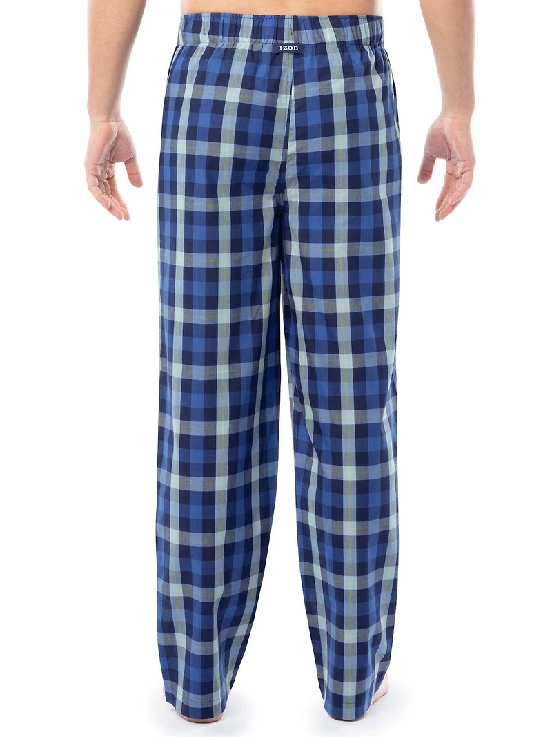 Pantalon de nuit léger et décontracté pour hommes IZOD, bleu
