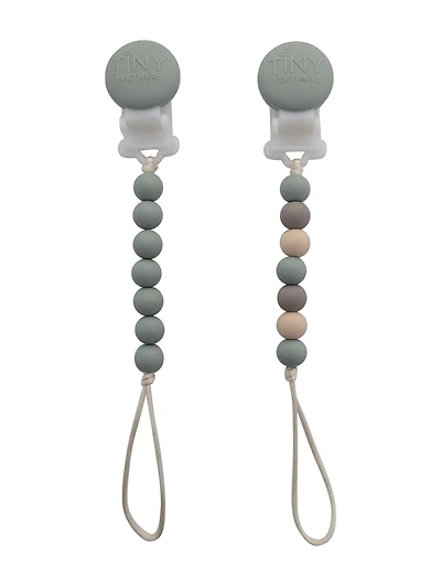 Mini-attache-tétines Tiny Teethers (lot de 2) – Confort et praticité pour vous et votre bébé Mini attache-sucettes