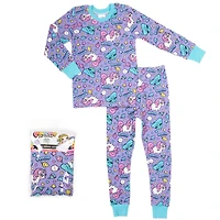 Poopsie Girl's 2-Piece Long Sleeve Thermal Pyjama Set