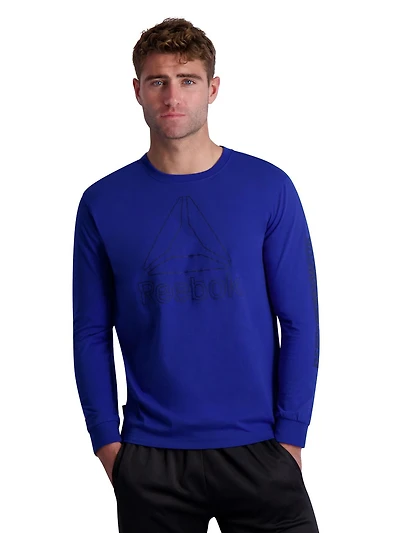 T-shirt graphique à manches longues Reebok pour homme