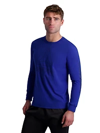 T-shirt graphique à manches longues Reebok pour homme