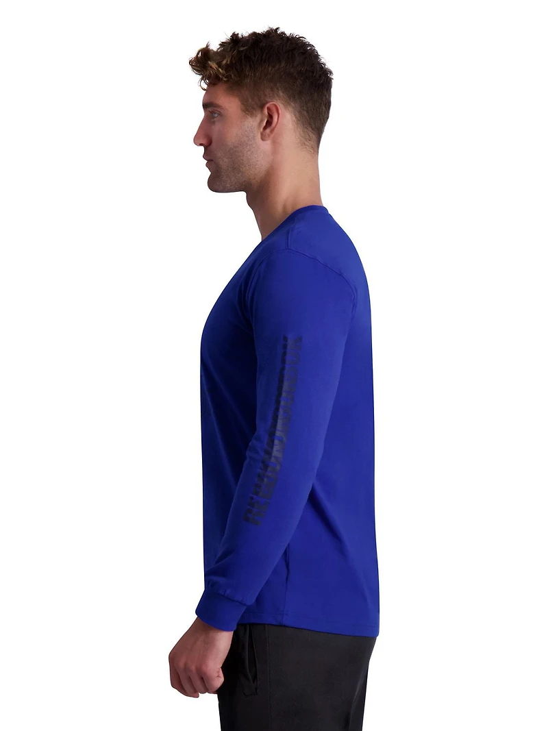 T-shirt graphique à manches longues Reebok pour homme