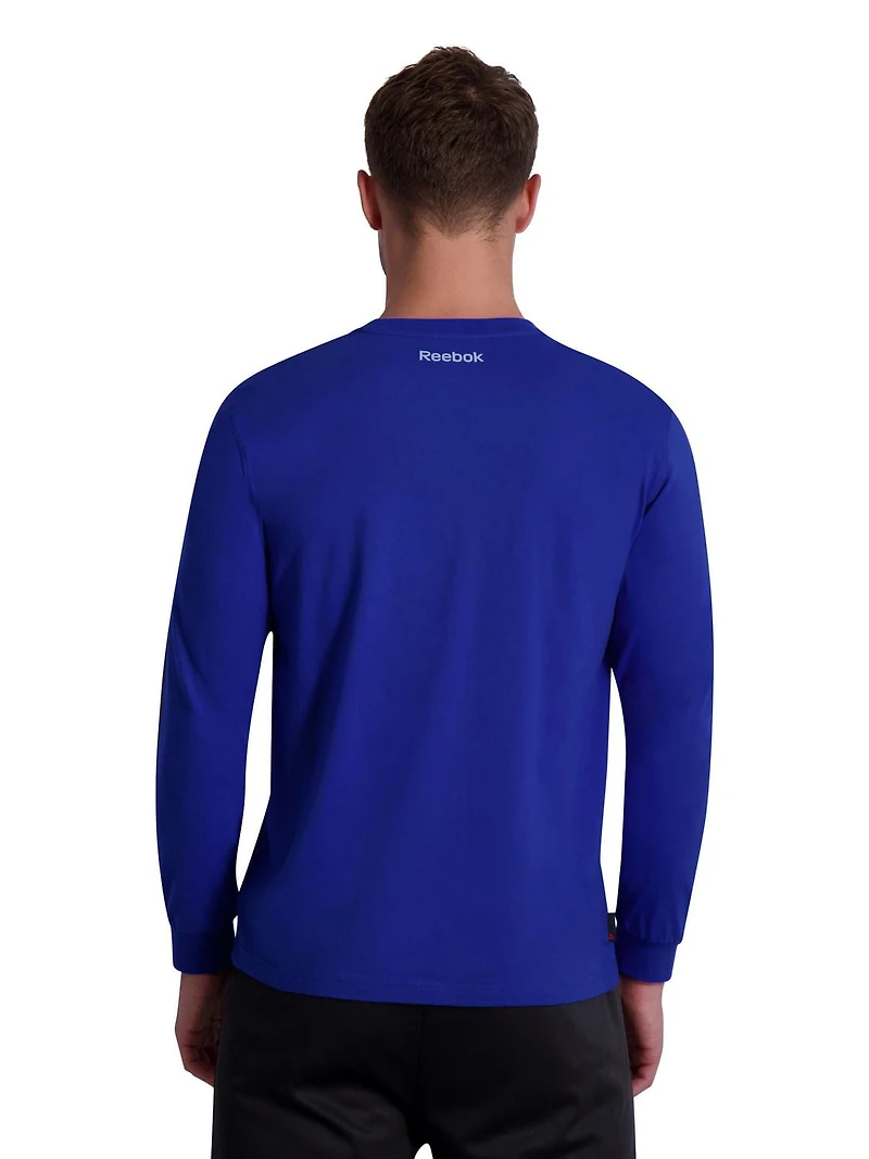 T-shirt graphique à manches longues Reebok pour homme