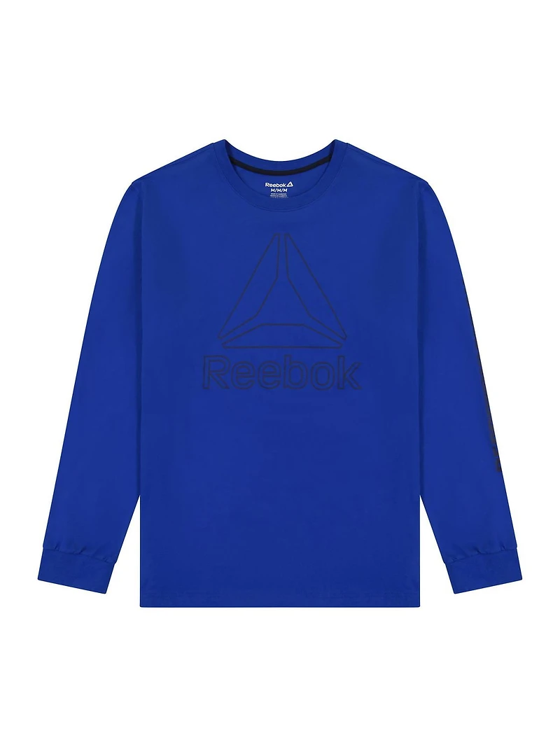 T-shirt graphique à manches longues Reebok pour homme