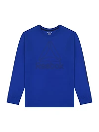 T-shirt graphique à manches longues Reebok pour homme