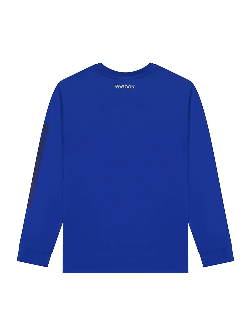 T-shirt graphique à manches longues Reebok pour homme