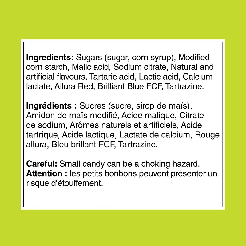 Bonbons gommeux JOLLY RANCHER GUMMIES Sour Original grand format, 96 g