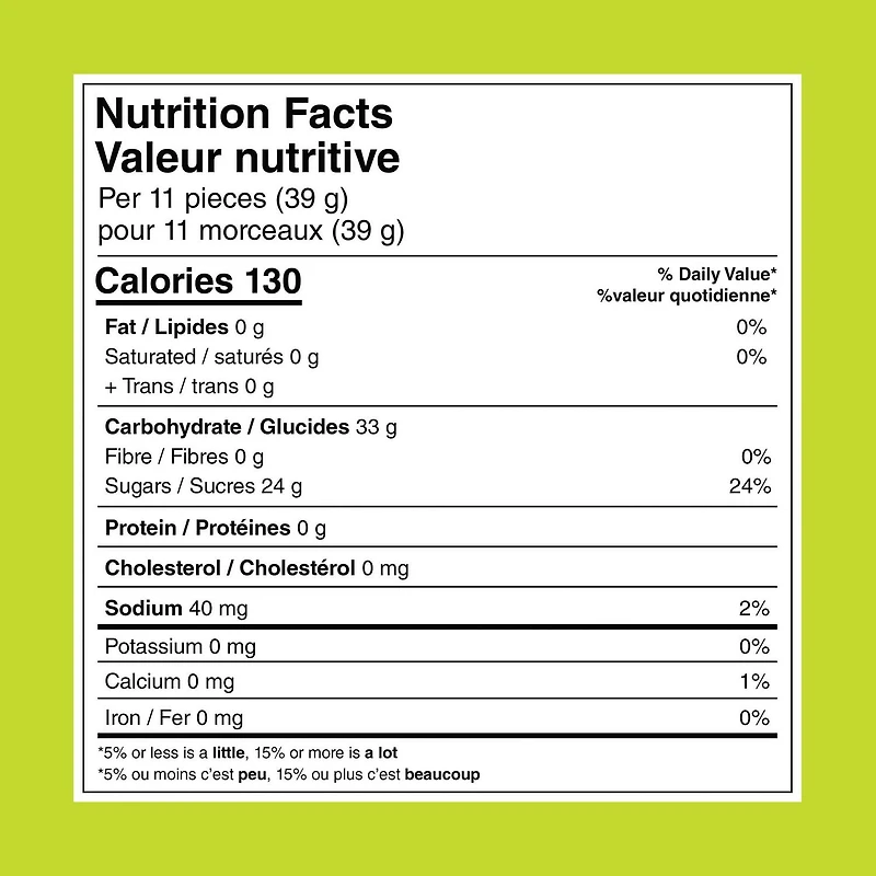 Bonbons gommeux JOLLY RANCHER GUMMIES Sour Original grand format, 96 g