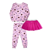 Afro Unicorn Toddler Girls 3 Piece Princess Set