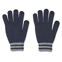 Gants rayés adaptés aux écrans tactiles George pour hommes
