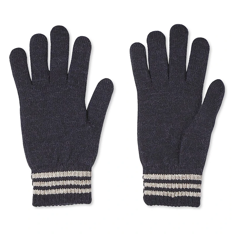 Gants avec revers rayés George pour hommes