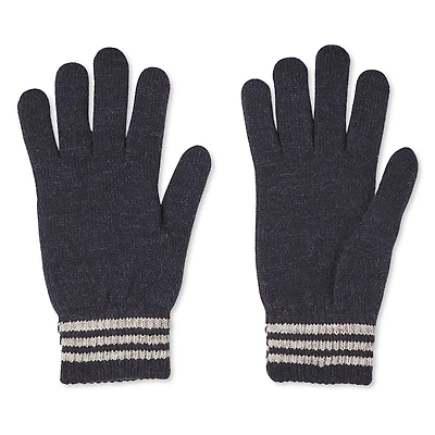 George Men's Striped Cuff Gloves