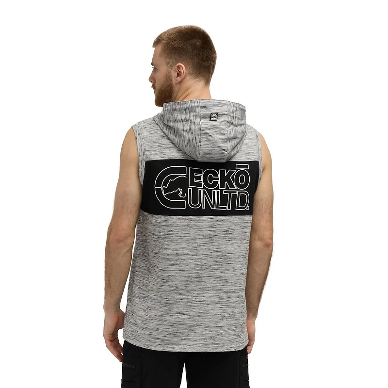 Chandail Sans Manches à Capuche ECKO "Pieced Together" pour hommes