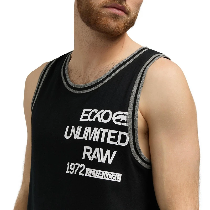 Débardeur ECKO "Endless" en Jersey Côtelé Rayé pour hommes