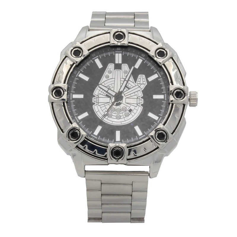 Montre-bracelet métal argenté Star Wars pour adultes