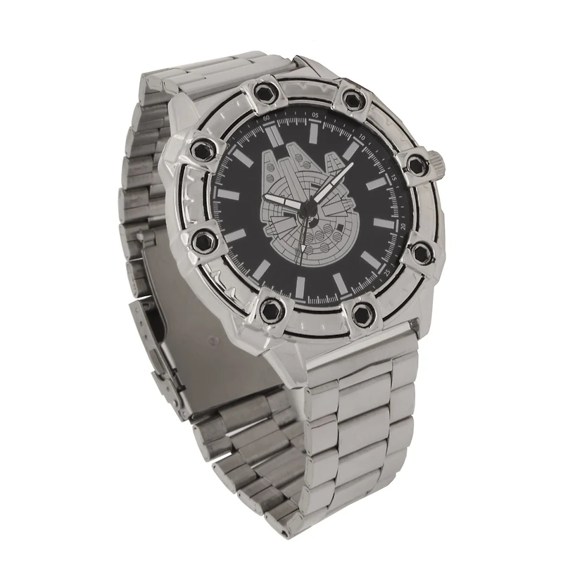 Montre-bracelet métal argenté Star Wars pour adultes