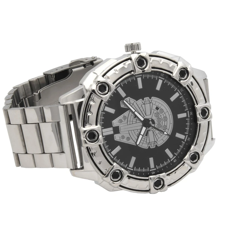Montre-bracelet métal argenté Star Wars pour adultes