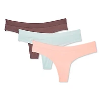 Lot de 3 tangas en microfibre George pour femmes Tailles P-TG