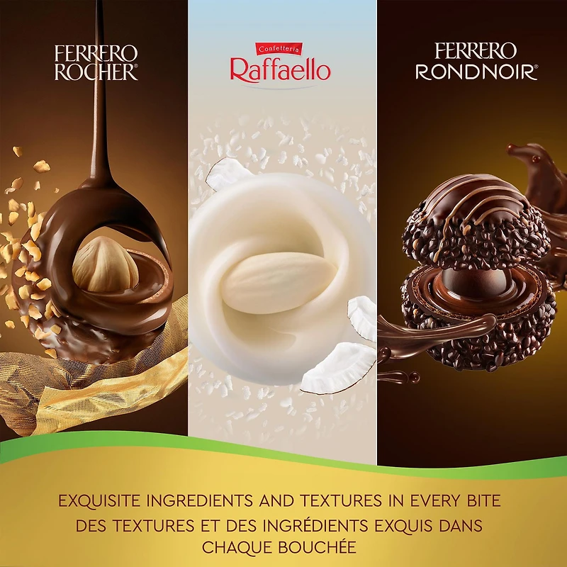 Assortiment FERRERO COLLECTION de confiseries au chocolat et à la noix de coco, 3 confiseries, 32 g