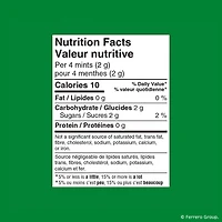 Menthes TIC TAC, Menthe fraîche