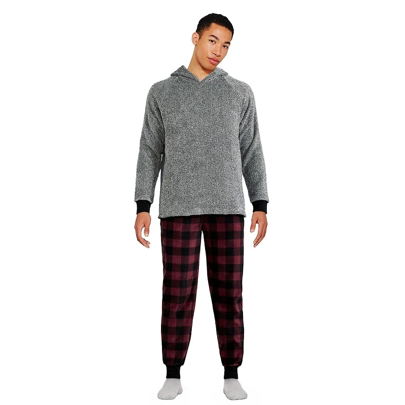 Pyjama 2 pièces en tricot de peluche George pour hommes