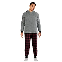 Pyjama 2 pièces en tricot de peluche George pour hommes