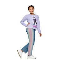 Justice Girls Deer With Scarf Long Sleeve Crew