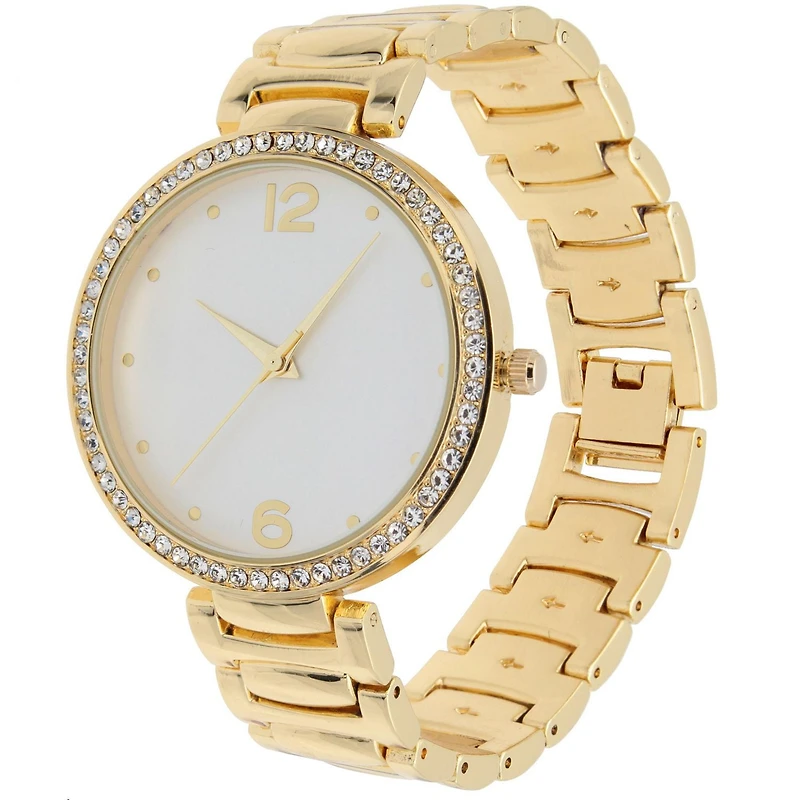 Montre de mode pour femme avec ensemble collier cœur mosaïque rose