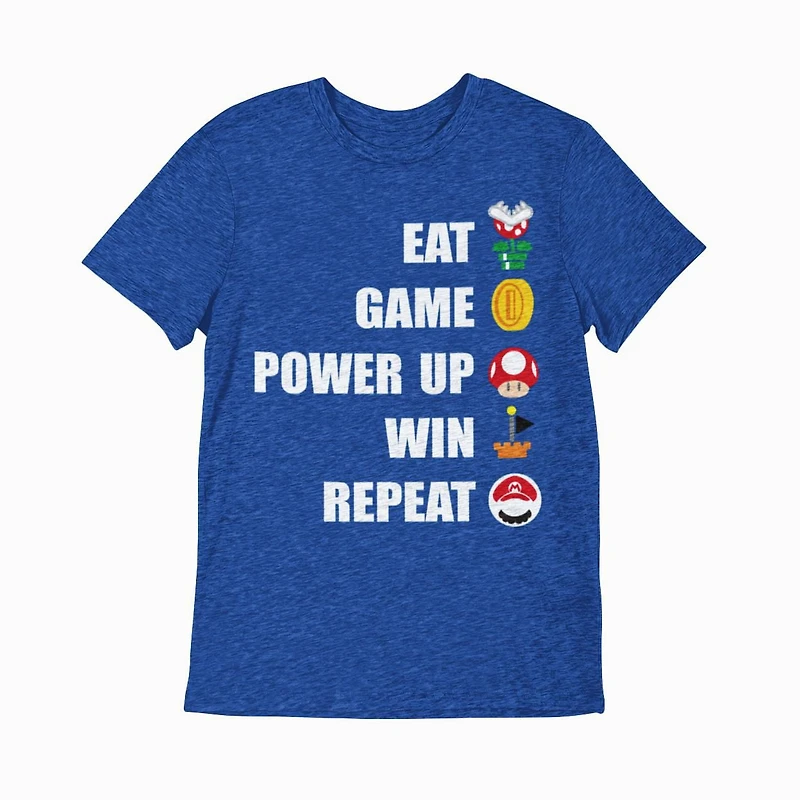 Super Mario T-Shirt col rond à manches courtes pour garçon