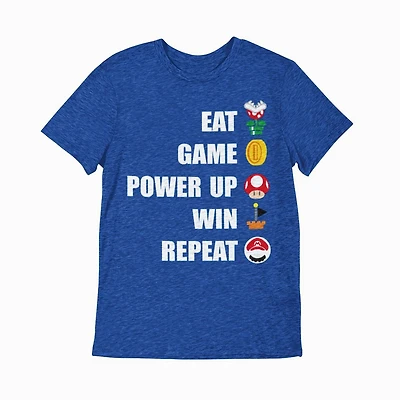 Super Mario T-Shirt col rond à manches courtes pour garçon