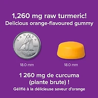 Webber Naturals Curcumine de Curcuma 1260 mg 120 Gelifies