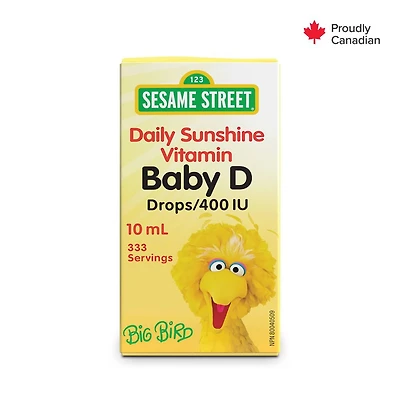 Sesame Street® Daily Sunshine Vitamin Baby D 400 IU Liquid