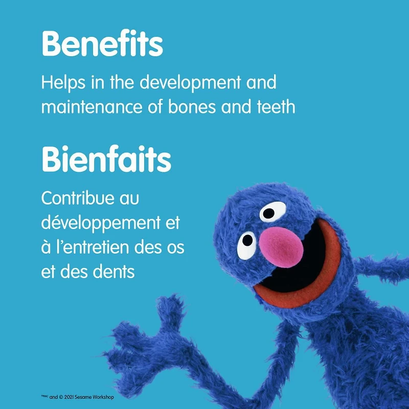 Sesame Street® Soleil au quotidien Vitamine D pour bébés 400 UI liquide