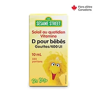 Sesame Street® Soleil au quotidien Vitamine D pour bébés 400 UI liquide