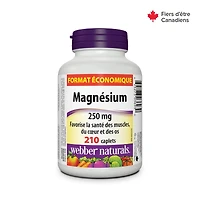 Webber Naturals Magnésium 250 mg caplets