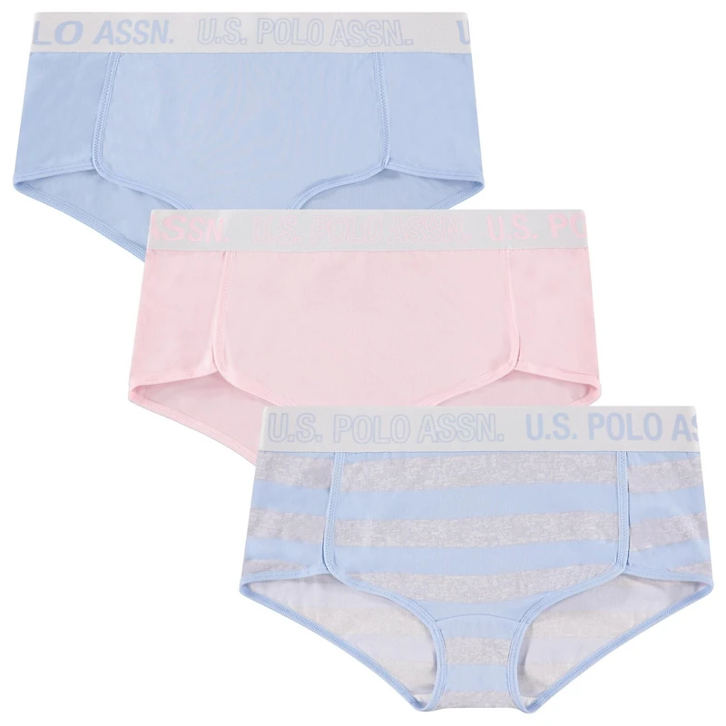 U.S. Polo Assn. Women's 3-Pack Soft Microfiber Boylegs