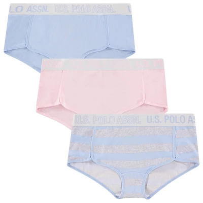 U.S. Polo Assn. Women's 3-Pack Soft Microfiber Boylegs
