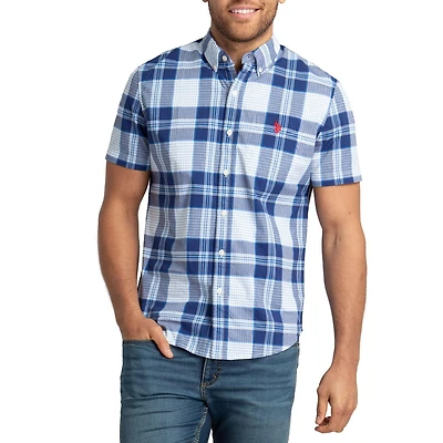 U.S. Polo Assn. Chemise Boutonnée à Manches Courtes Pour Hommes